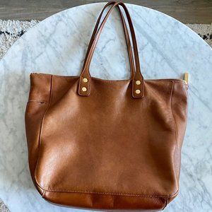 Hammitt Brown/Caramel Tote w/ Top Zipper Enclosure